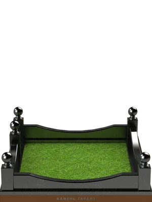 Ограда гранитная для стильного благоустройства могил 